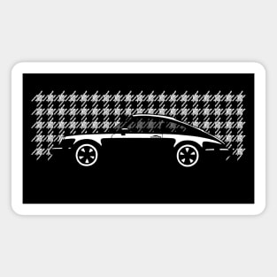 Silhouette drawing of the iconic german sports car Magnet